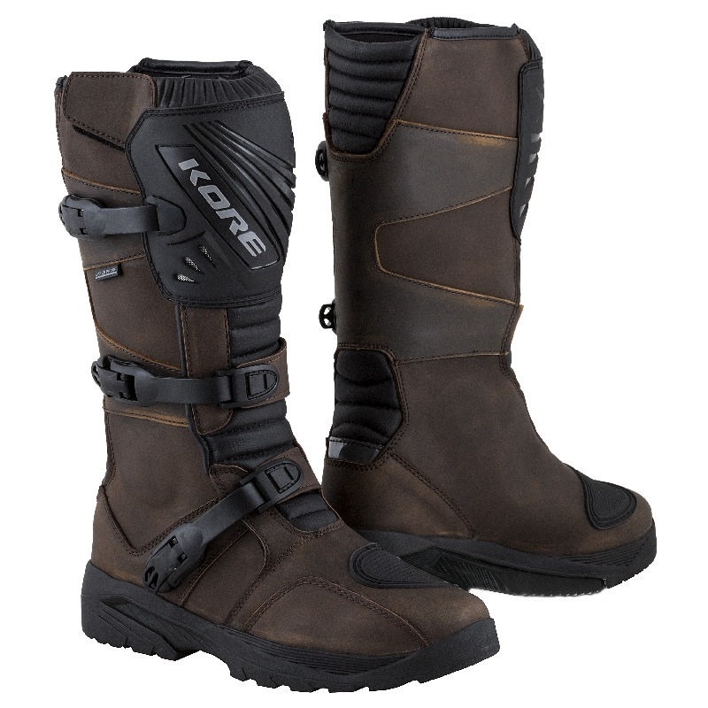Bottes moto Kore Adventure Long 3.0 marron - II. qualité