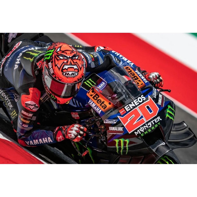 Casque moto intégral HJC RPHA 1 Quartararo Replica II MC1 rouge-noir-blanc-vert