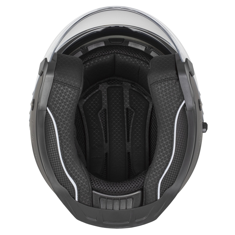 Casque moto jet Cassida Jet Tech 2.0 RoTo noir mat-rouge-blanc
