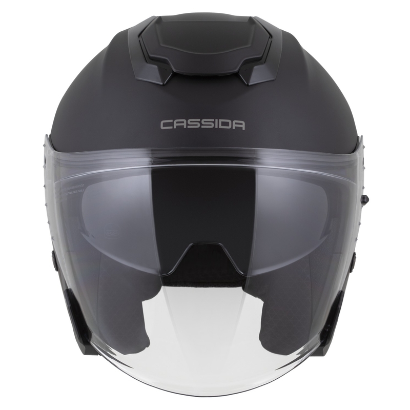 Casque moto ouvert Cassida Jet Tech 2.0 Solid noir mat-gris