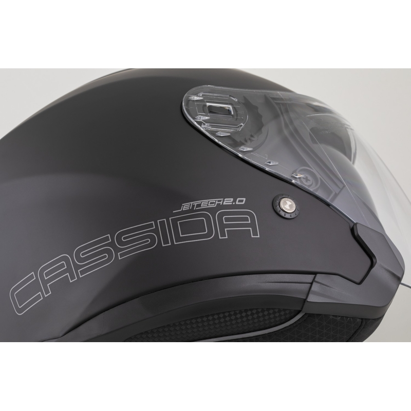 Casque moto ouvert Cassida Jet Tech 2.0 Solid noir mat-gris