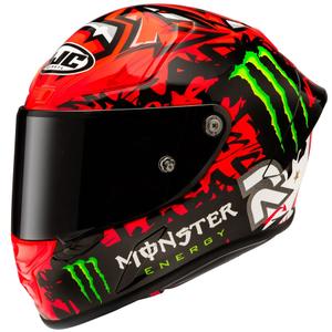Casque moto intégral HJC RPHA 1 Quartararo Replica II MC1 rouge-noir-blanc-vert