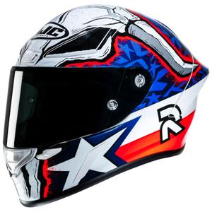 Casque moto intégral HJC RPHA 1 Garrett Gerloff Replica MC21 blanc-bleu-rouge