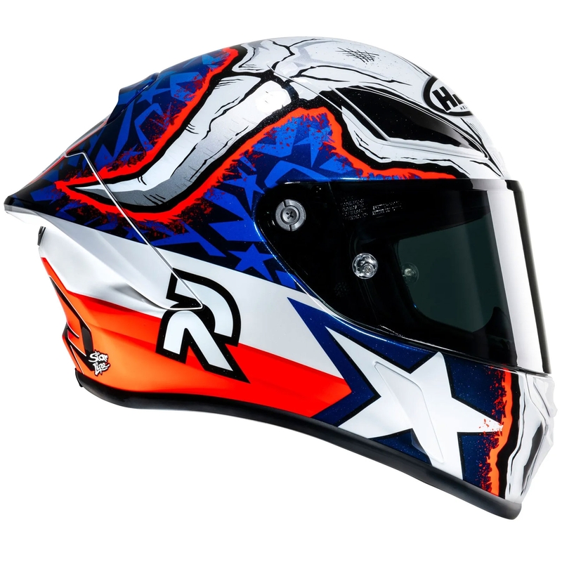 Casque moto intégral HJC RPHA 1 Garrett Gerloff Replica MC21 blanc-bleu-rouge
