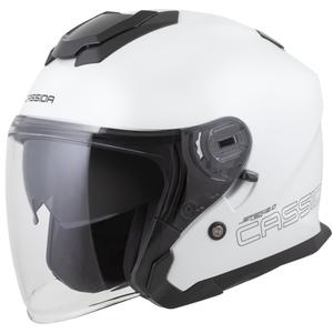 Casque moto jet Cassida Jet Tech 2.0 Solid blanc-noir-gris