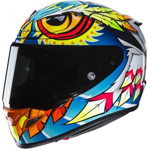 Casque moto intégral HJC RPHA 12 Spasso MC3H bleu-jaune-rouge