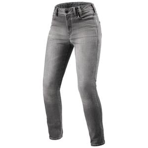Jean de moto skinny Revit Shelby 3 pour femme, gris délavé