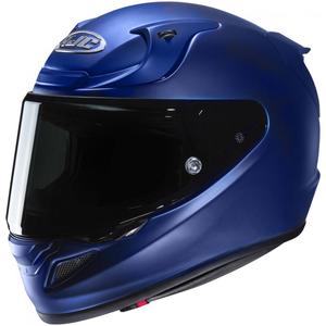 Casque moto intégral HJC RPHA 12 Solid semi plat bleu métallisé