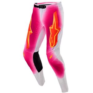 Pantalon motocross Alpinestars Supertech Limited Edition MIG Fluo Rose-Blanc-Orange