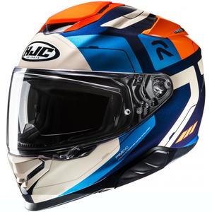 Casque moto intégral HJC RPHA 71 Cozad MC27 bleu-orange-beige