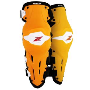 Genouillères moto Zandona X-Treme Kneeguard orange-blanc