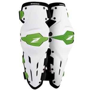 Genouillères moto Zandona X-Treme Kneeguard blanc-vert
