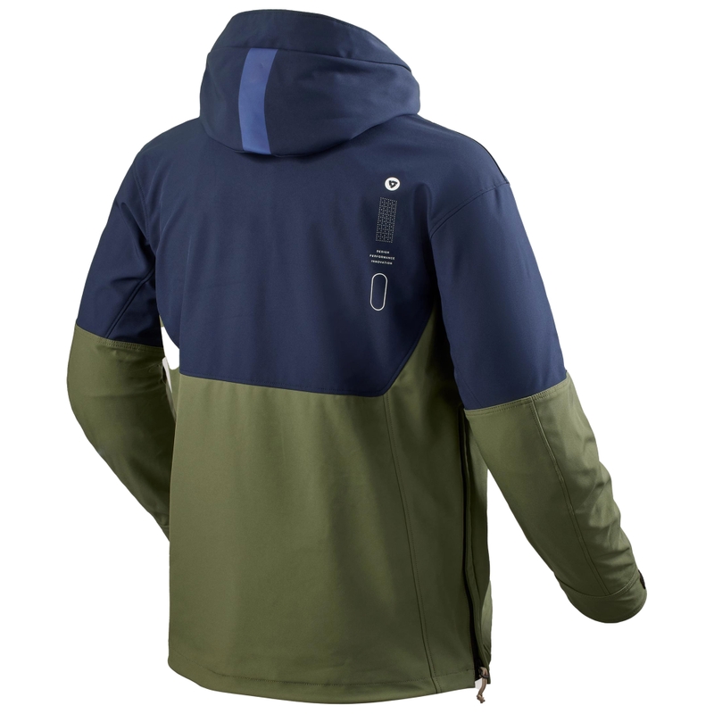 Veste de moto Revit Smock Photon bleu foncé-vert