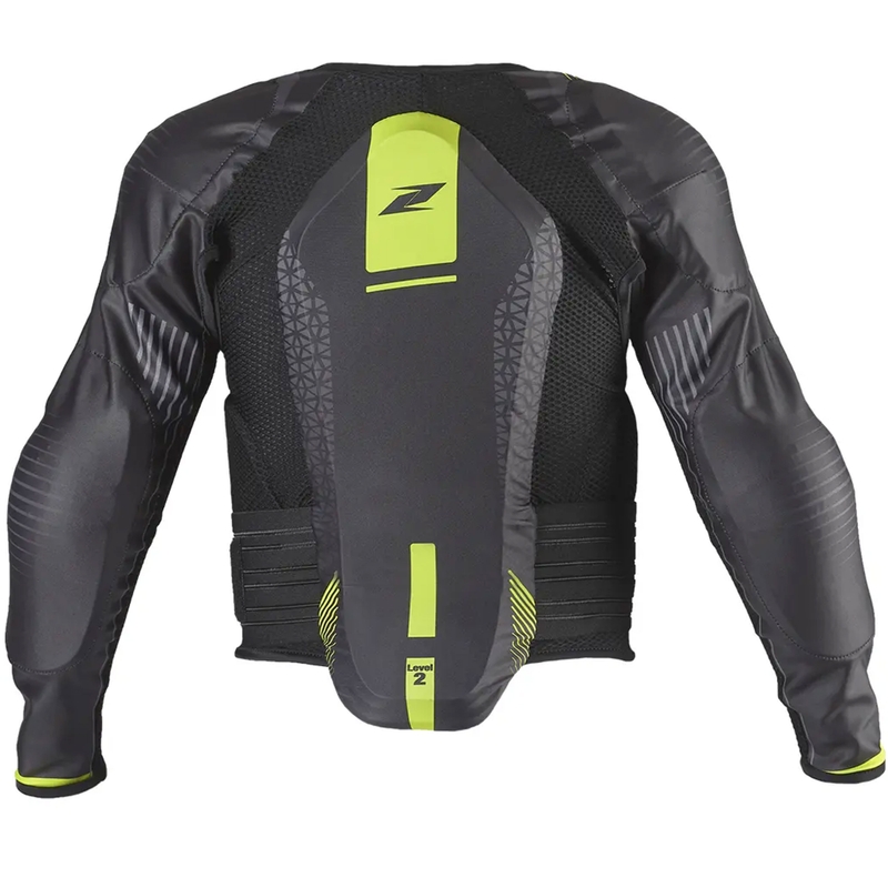 Gilet de protection pour enfant Zandona Netcube Jacket X7 noir-jaune fluo 121 - 135 cm