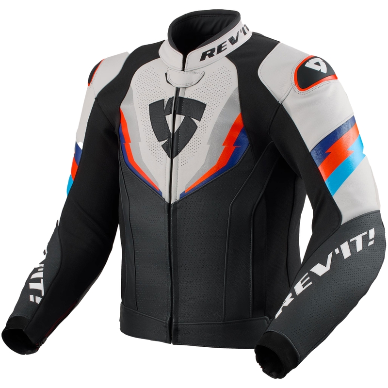 Veste de moto Revit Quantum 3 noir-gris clair