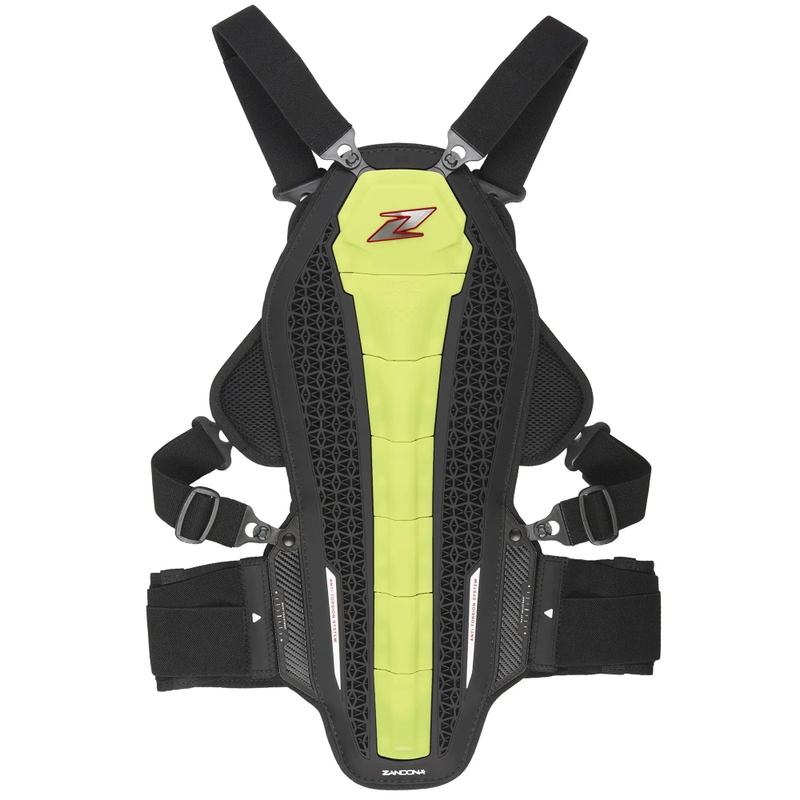 Protection dorsale et thoracique Zandona Hybrid Armour X8 jaune fluo 178 - 187 cm