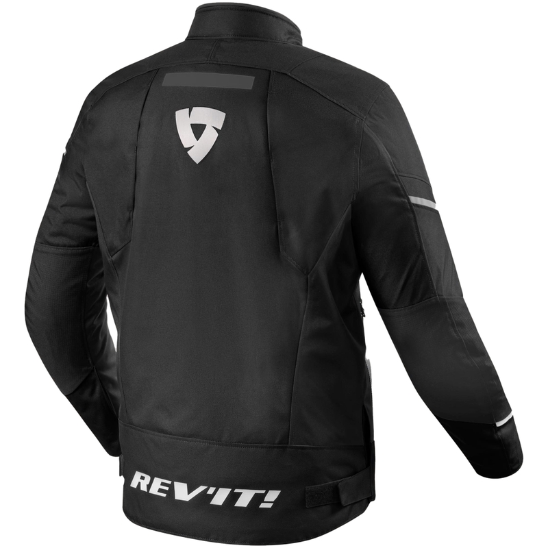 Veste de moto Revit Undulate H2O noir-blanc