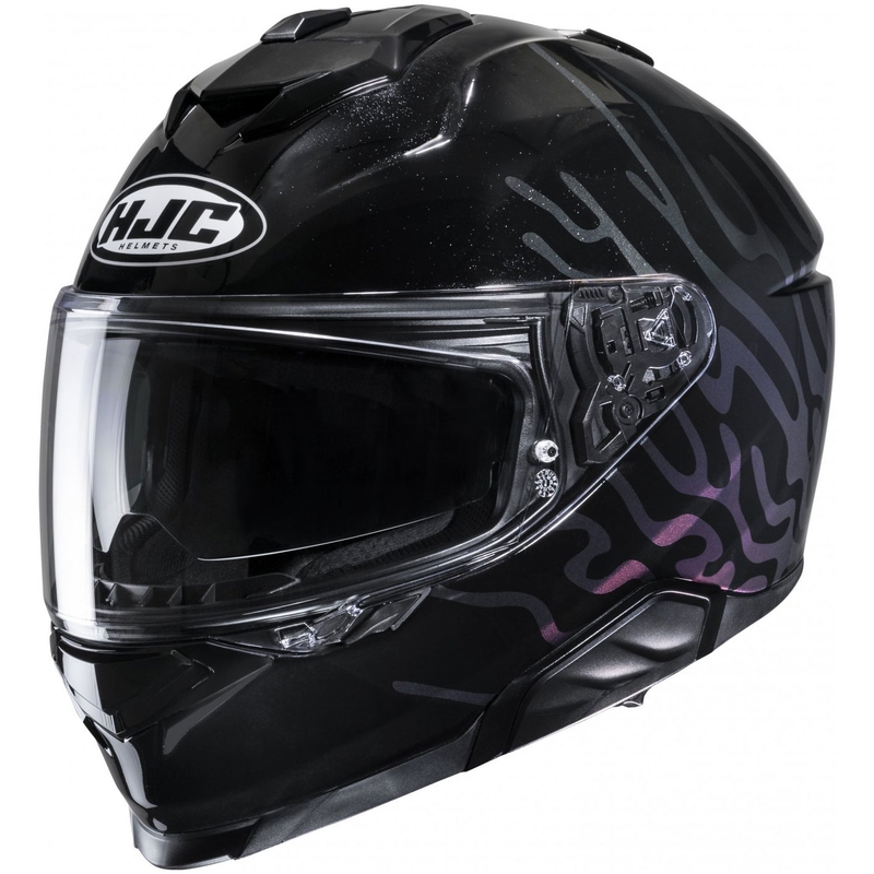 Casque moto intégral HJC i71 Celos MC5 noir-violet-argent