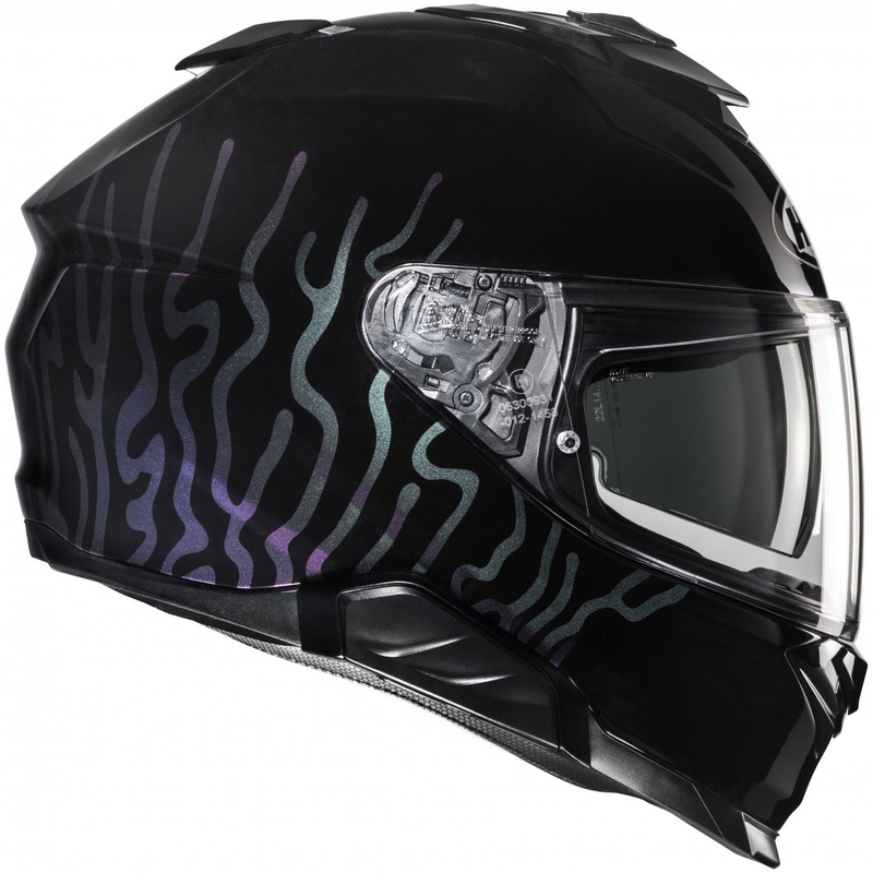 Casque moto intégral HJC i71 Celos MC5 noir-violet-argent