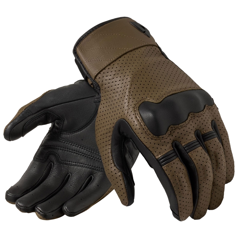 Gants de moto Revit New Heights marron-noir