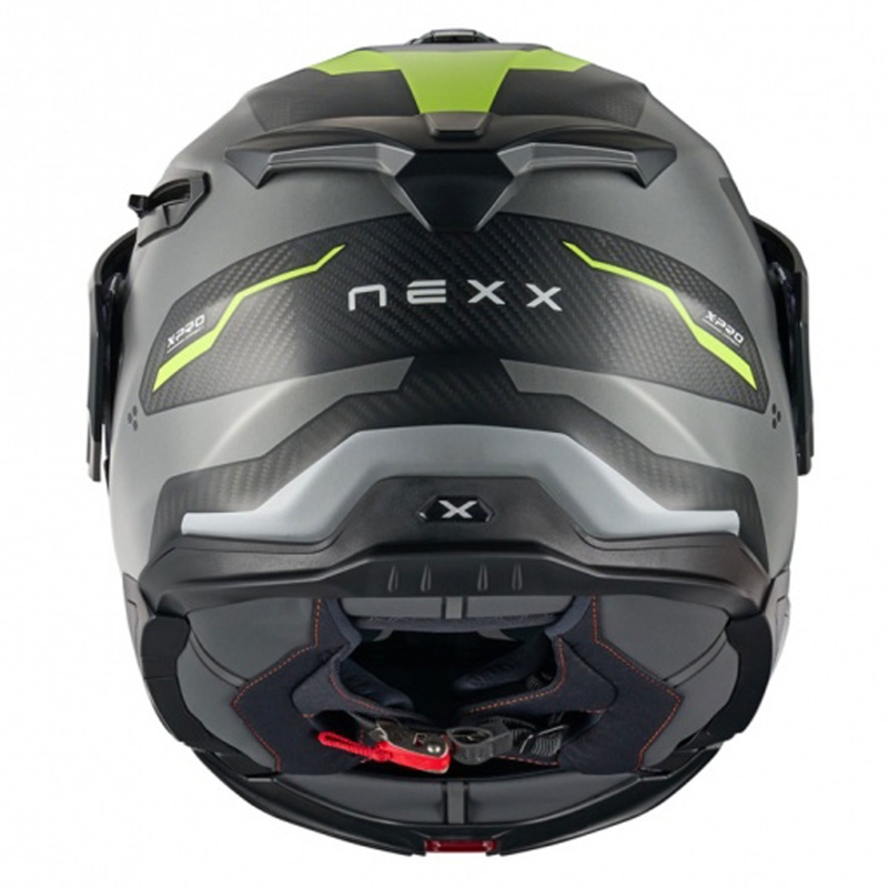 Casque moto modulable Nexx X.Lifecountry Terra gris mat-jaune fluo