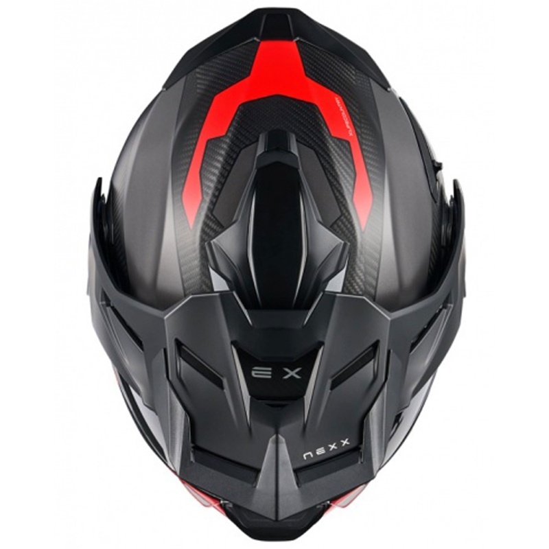 Casque moto modulable Nexx X.Lifecountry Terra gris-rouge mat soldes