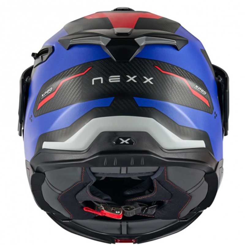 Casque moto modulable Nexx X.Lifecountry Terra bleu-rouge mat