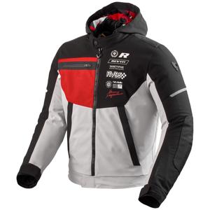 Veste moto Revit Haste H2O noir-rouge