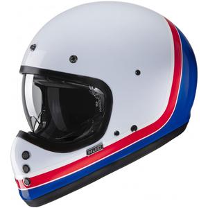 Casque moto intégral HJC V60 Scoby MC21 blanc-rouge-bleu