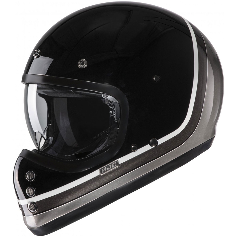 Casque moto intégral HJC V60 Scoby MC5 noir-blanc-gris