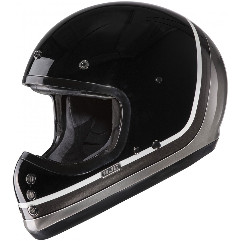 Casque moto intégral HJC V60 Scoby MC5 noir-blanc-gris