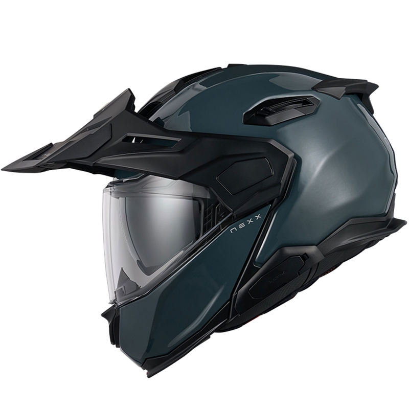 Casque de moto modulable Nexx X.Lifecountry Plain bleu soldes