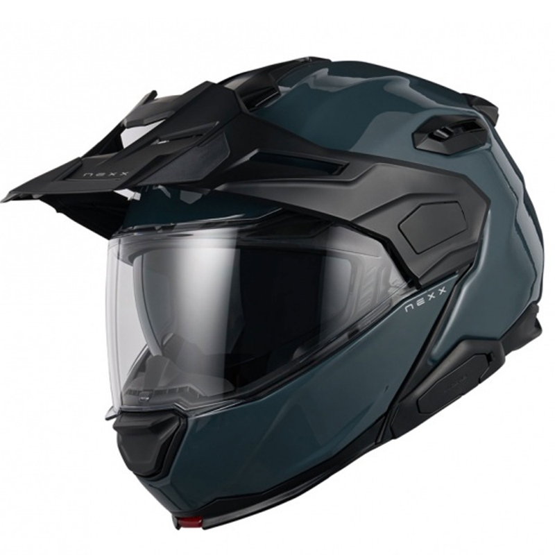 Casque de moto modulable Nexx X.Lifecountry Plain bleu soldes