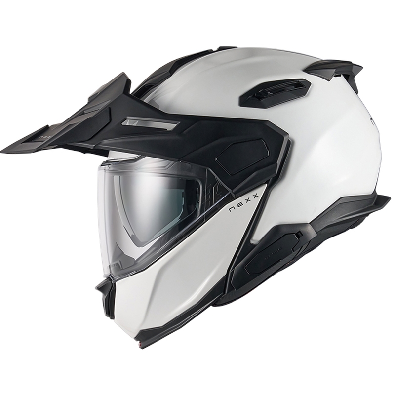 Casque de moto modulable Nexx X.Lifecountry Plain blanc soldes