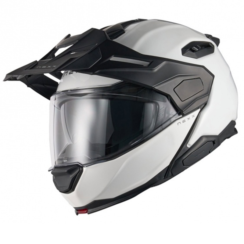 Casque de moto modulable Nexx X.Lifecountry Plain blanc soldes
