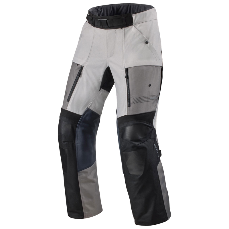 Pantalon moto extensible Revit Sand 5 H2O argent-noir