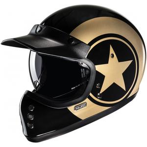 Casque moto intégral HJC V60 Nyx MC9 noir-or