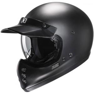 Casque moto intégral semi-plat HJC V60 Solid noir