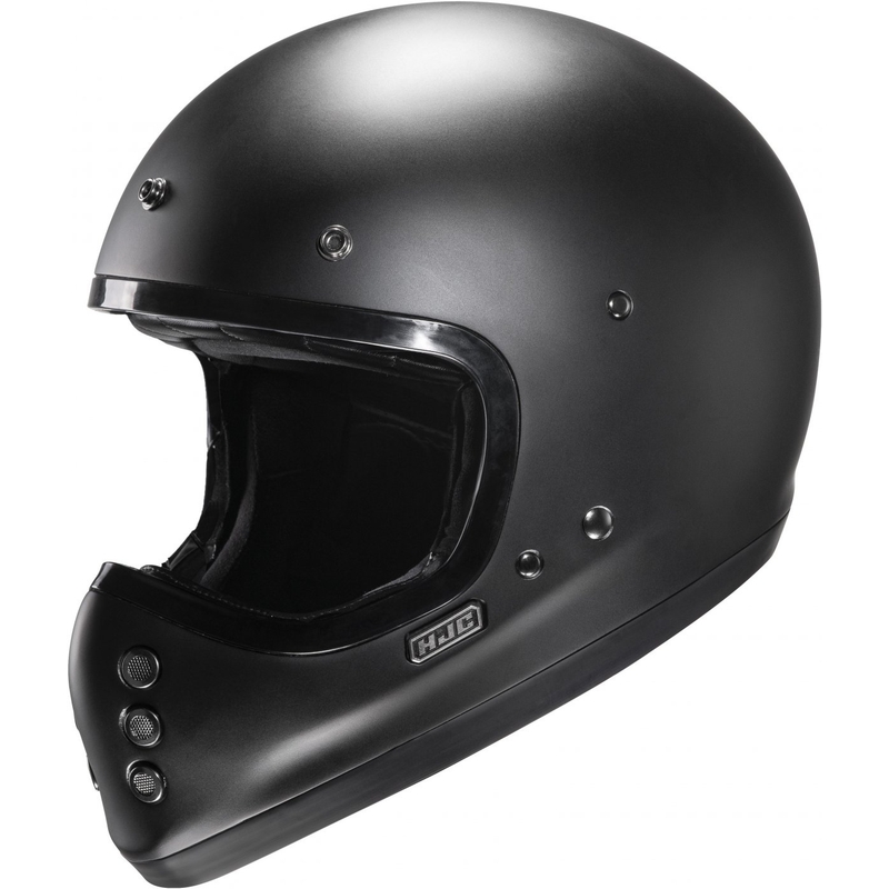 Casque moto intégral semi-plat HJC V60 Solid noir