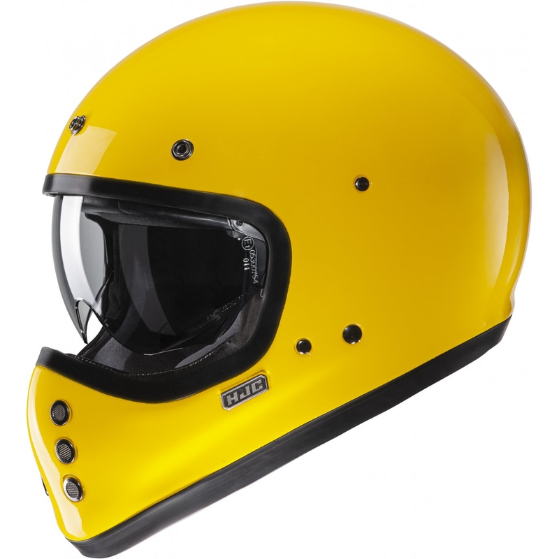 Casque moto intégral HJC V60 Solid jaune foncé