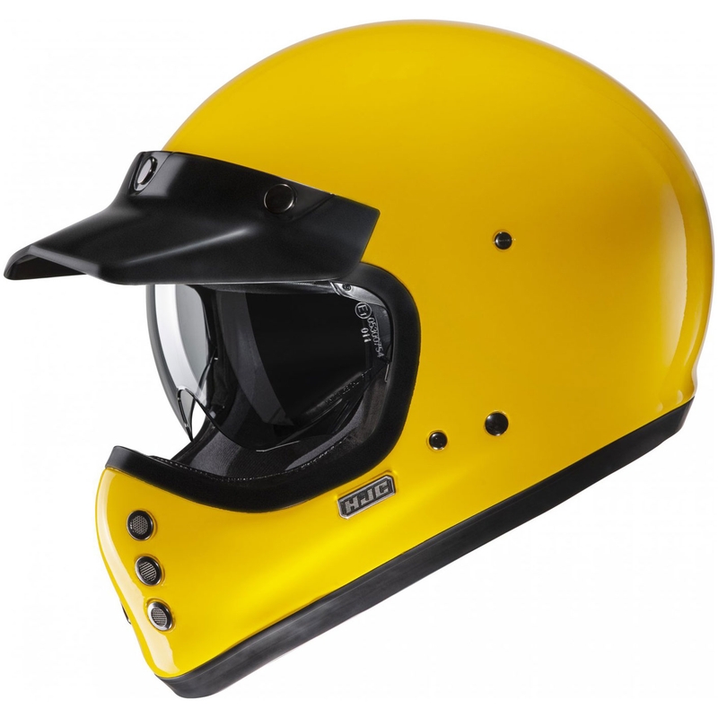 Casque moto intégral HJC V60 Solid jaune foncé