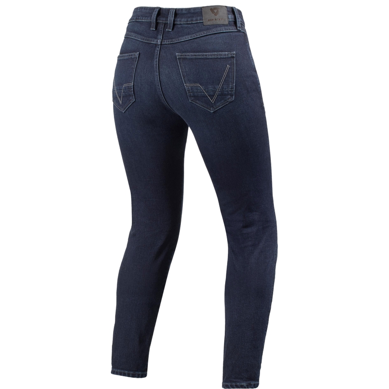 Jean de moto skinny Revit Marzia pour femme, bleu