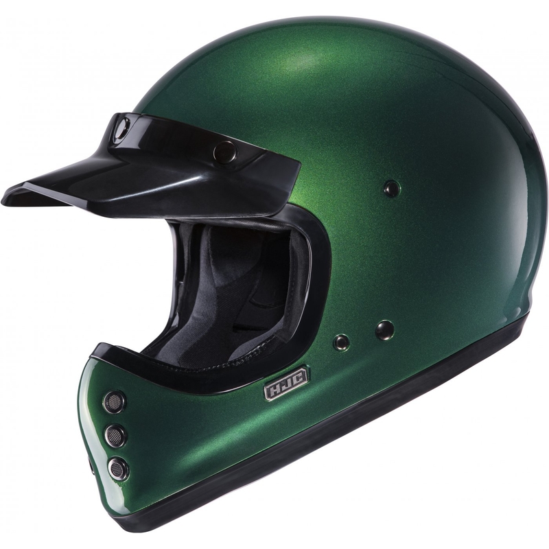 Casque moto intégral HJC V60 Solid vert foncé