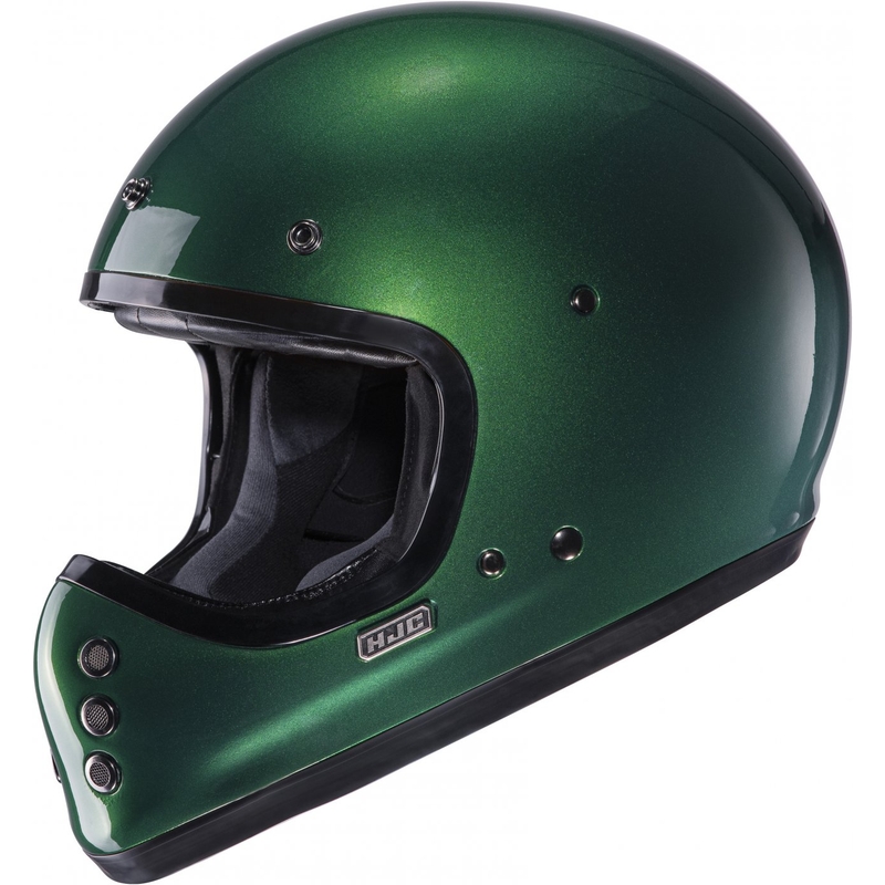 Casque moto intégral HJC V60 Solid vert foncé