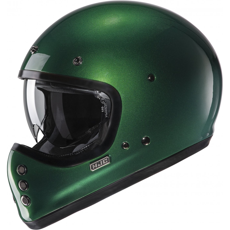 Casque moto intégral HJC V60 Solid vert foncé