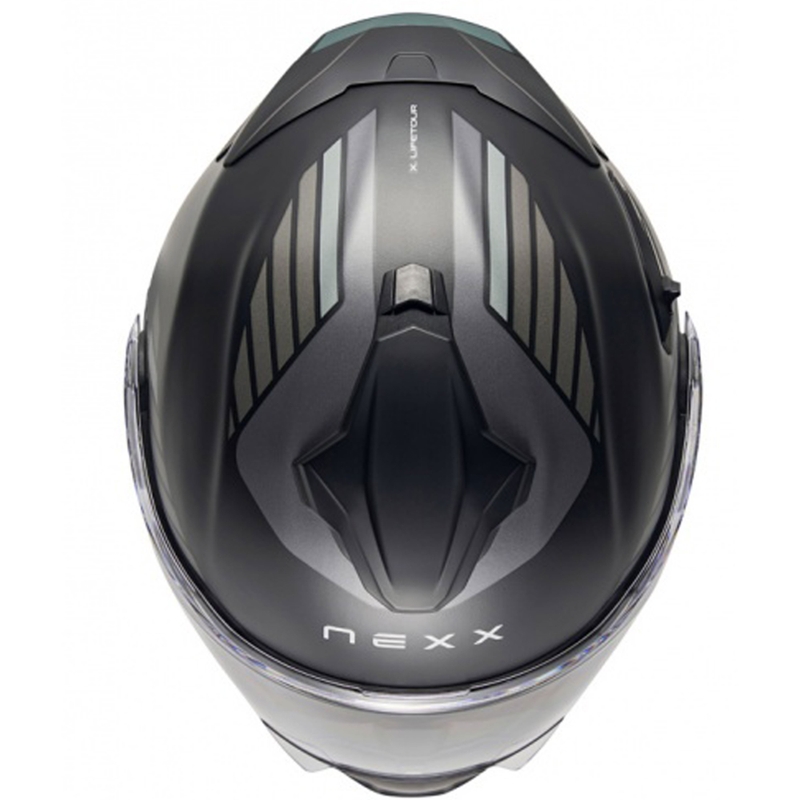 Casque moto modulable Nexx X.Lifetour Globe noir-gris mat soldes
