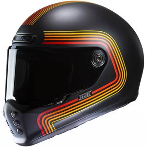 Casque moto intégral HJC V10 Foni MC1SF noir-rouge-orange