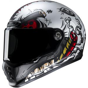 Casque moto intégral HJC V10 Vatt MC1 noir-argent