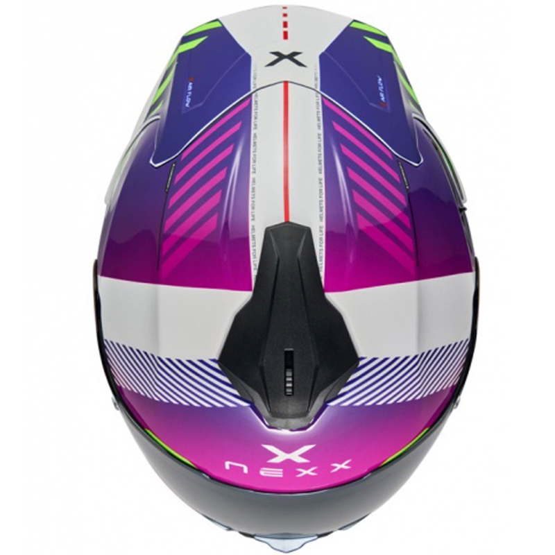 Casque moto intégral NEXX Y.100R Fade violet-blanc soldes