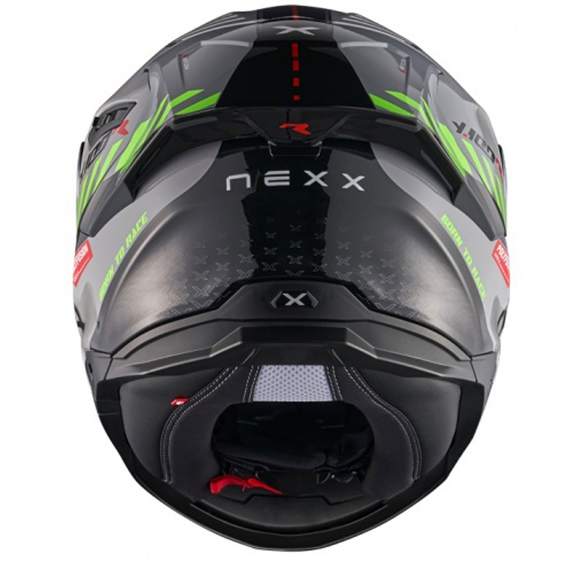 Casque moto intégral NEXX Y.100R Fade gris-noir soldes
